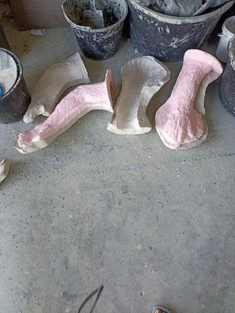 Части формы, снятые с модели