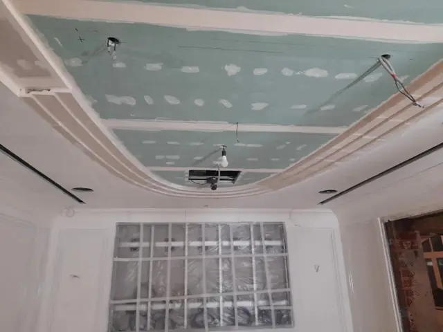 Каркас из гипсокартона под овальный кессон