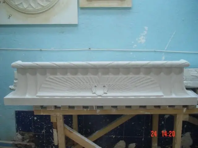 Лепной карниз до росписи