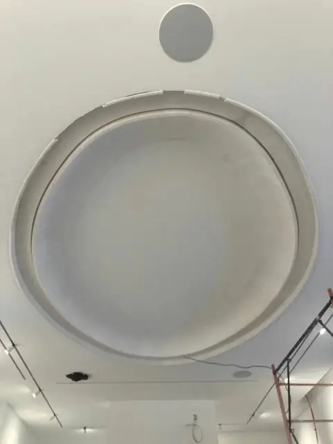 Купол после шлифовки, швов не видно
